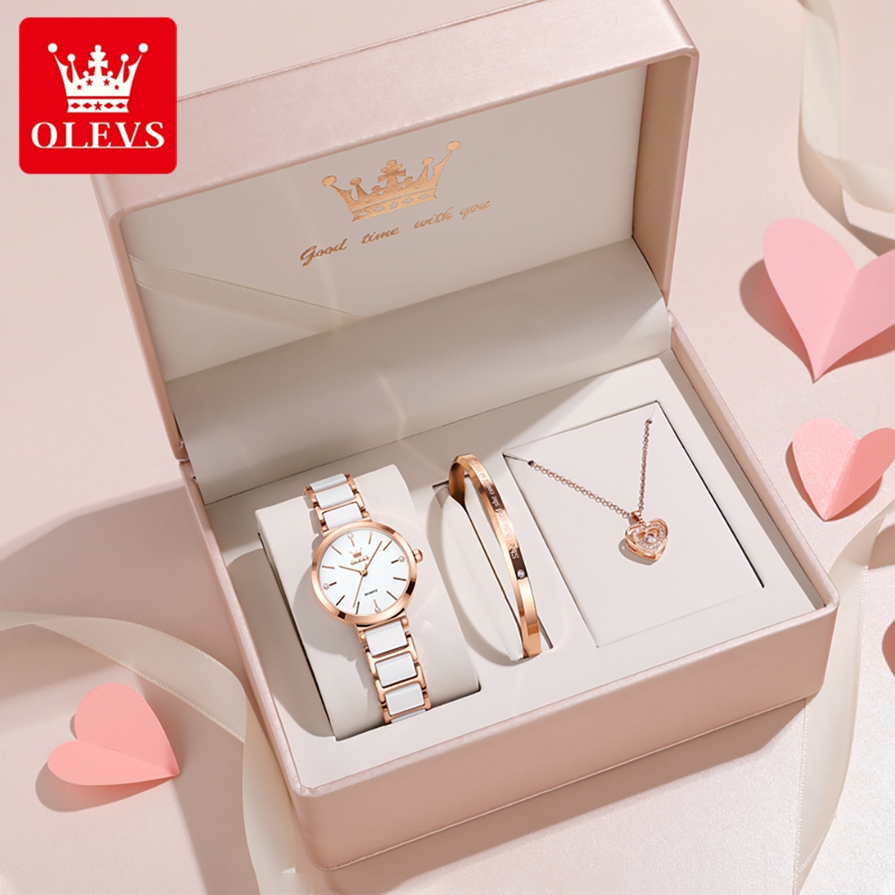 Jewelry Watches Women - OLEVS 여성 시계 5877 고급스러운 우아한