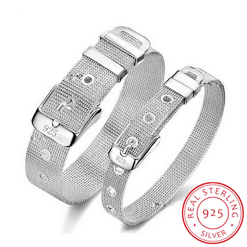 Jewelry Watches For Sale - 925 스털링 실버 클립 체인 팔찌,