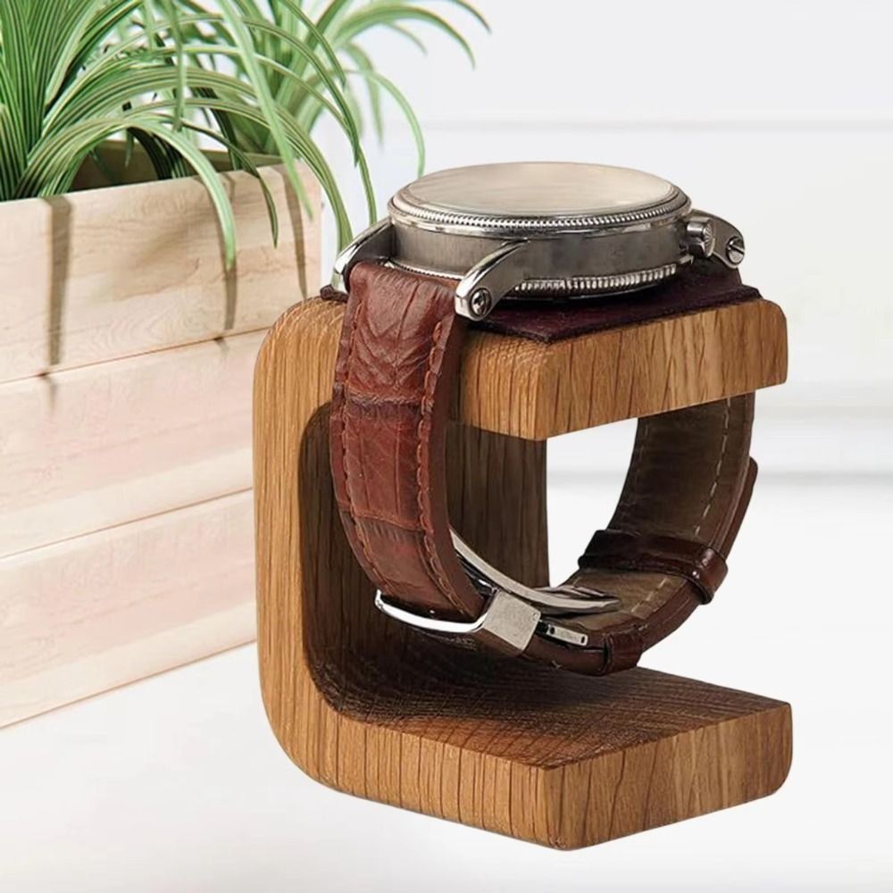 나무 시계 진열대 탁상 장식품 심플 팔찌 보관대 선물  - Jewelry Organizer Watches 리뷰 및 가격