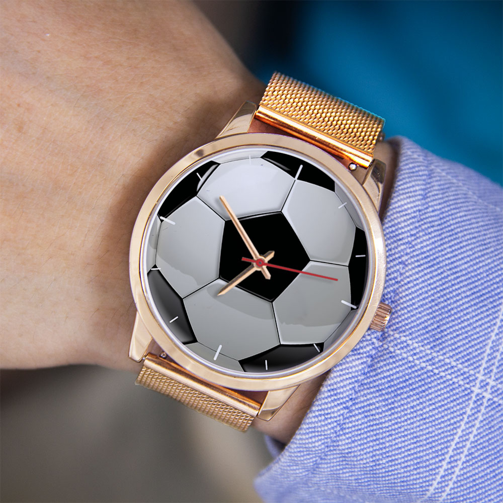 축구 디자인 팬들을 위한 실버 남성용 시계, 남녀 공용 - Jewelry Watches Women 리뷰 및 가격