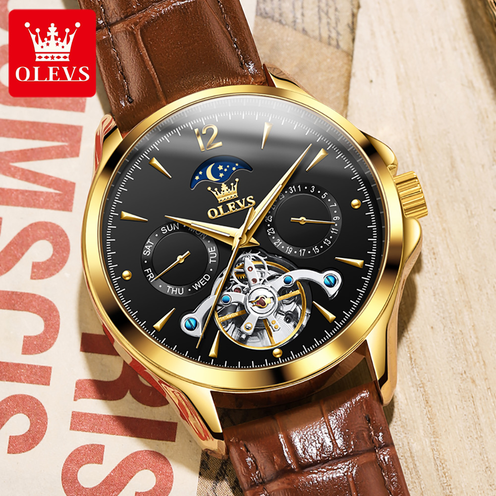 OLEVS 6663 남성용 시계 오리지널 기계식 시계  - Seiko Watch Presage 리뷰 및 가격