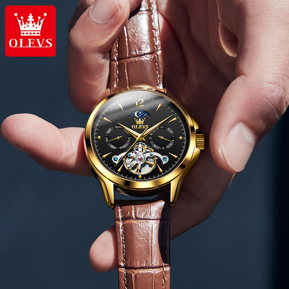 OLEVS 6663 남성용 시계 오리지널 기계식 시계  - Seiko Watch Presage 리뷰 및 가격