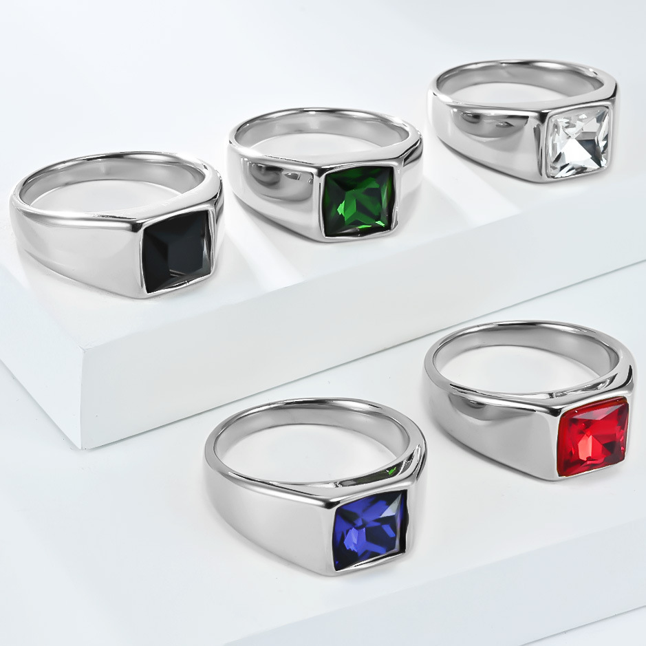 남성용 빈티지 웨딩 약혼 보석을 위한 스테인레스 스틸  - Mens Signet Ring 리뷰 및 가격