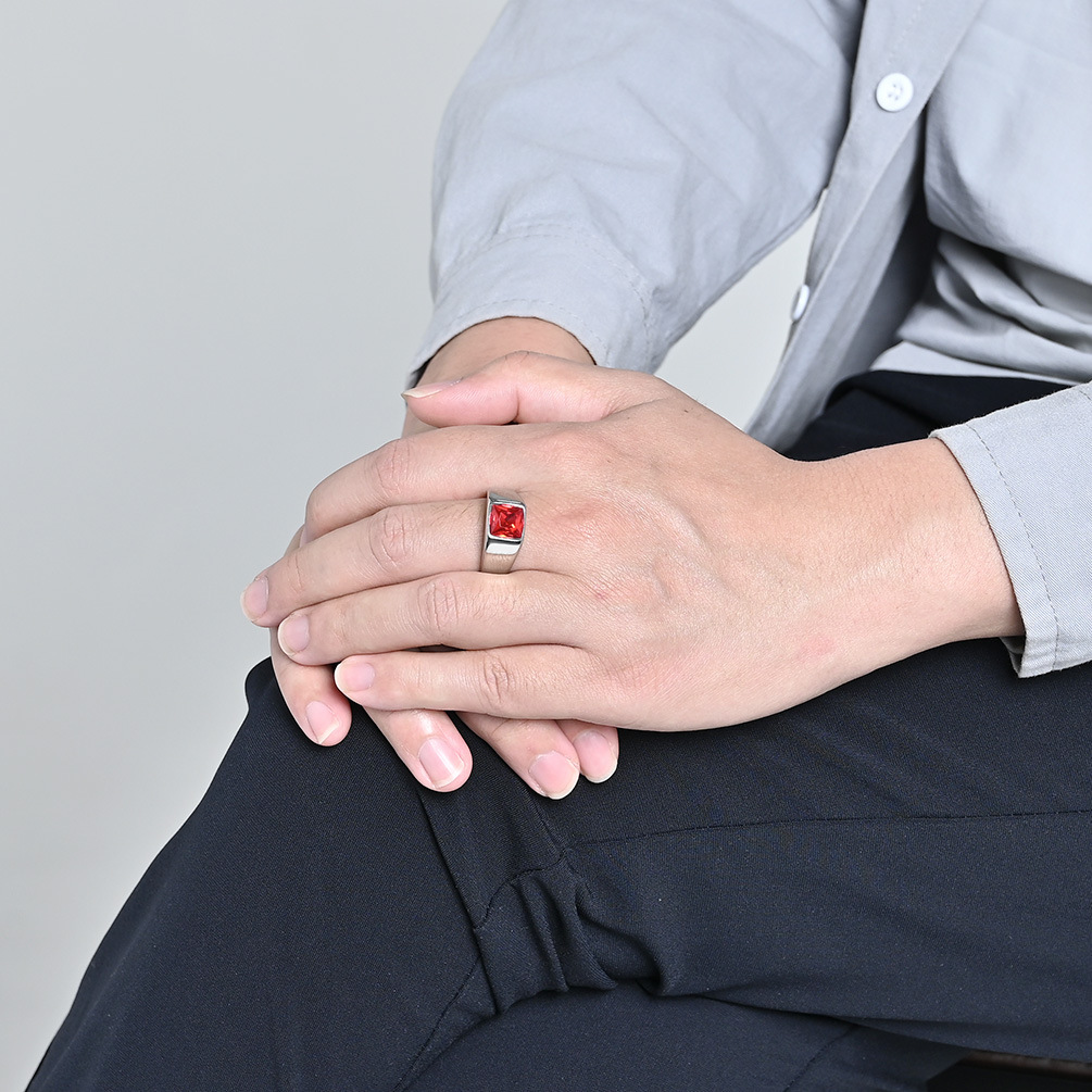 남성용 빈티지 웨딩 약혼 보석을 위한 스테인레스 스틸  - Mens Signet Ring 리뷰 및 가격