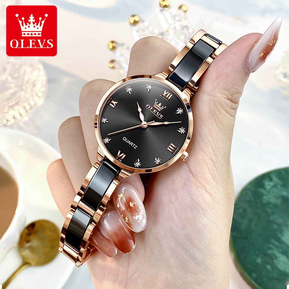 OLEVS 5872 여성용 쿼츠 손목시계 방수 시계 여 - Jewelry Watches Women 리뷰 및 가격