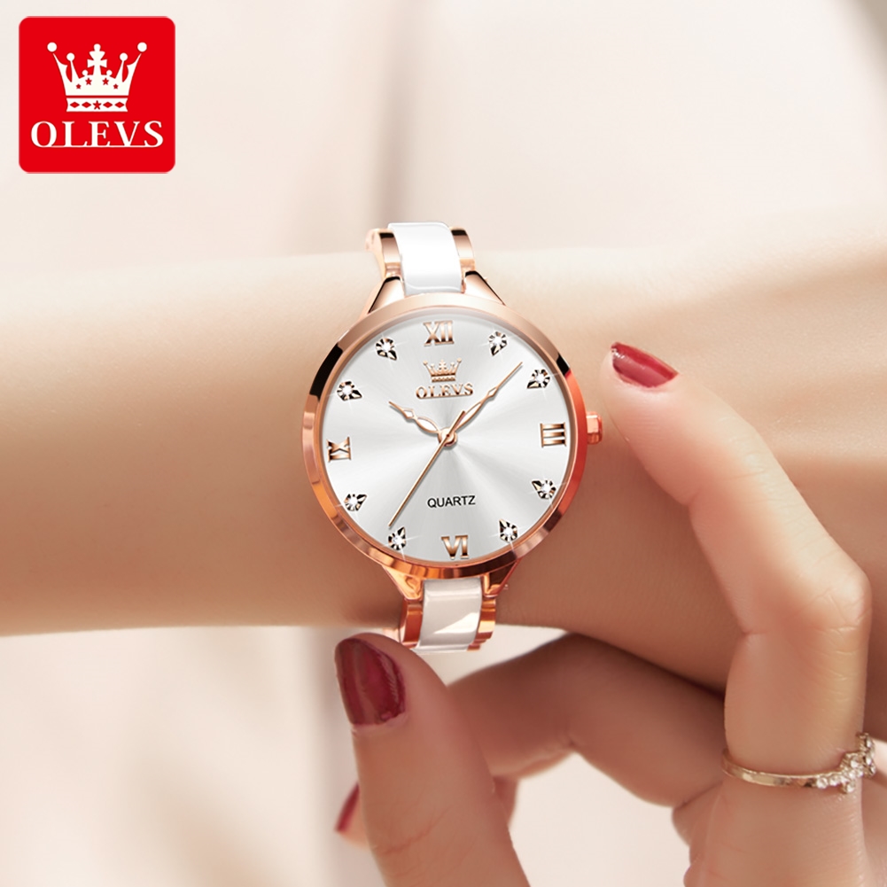 OLEVS 5872 여성용 쿼츠 손목시계 방수 시계 여 - Jewelry Watches Women 리뷰 및 가격