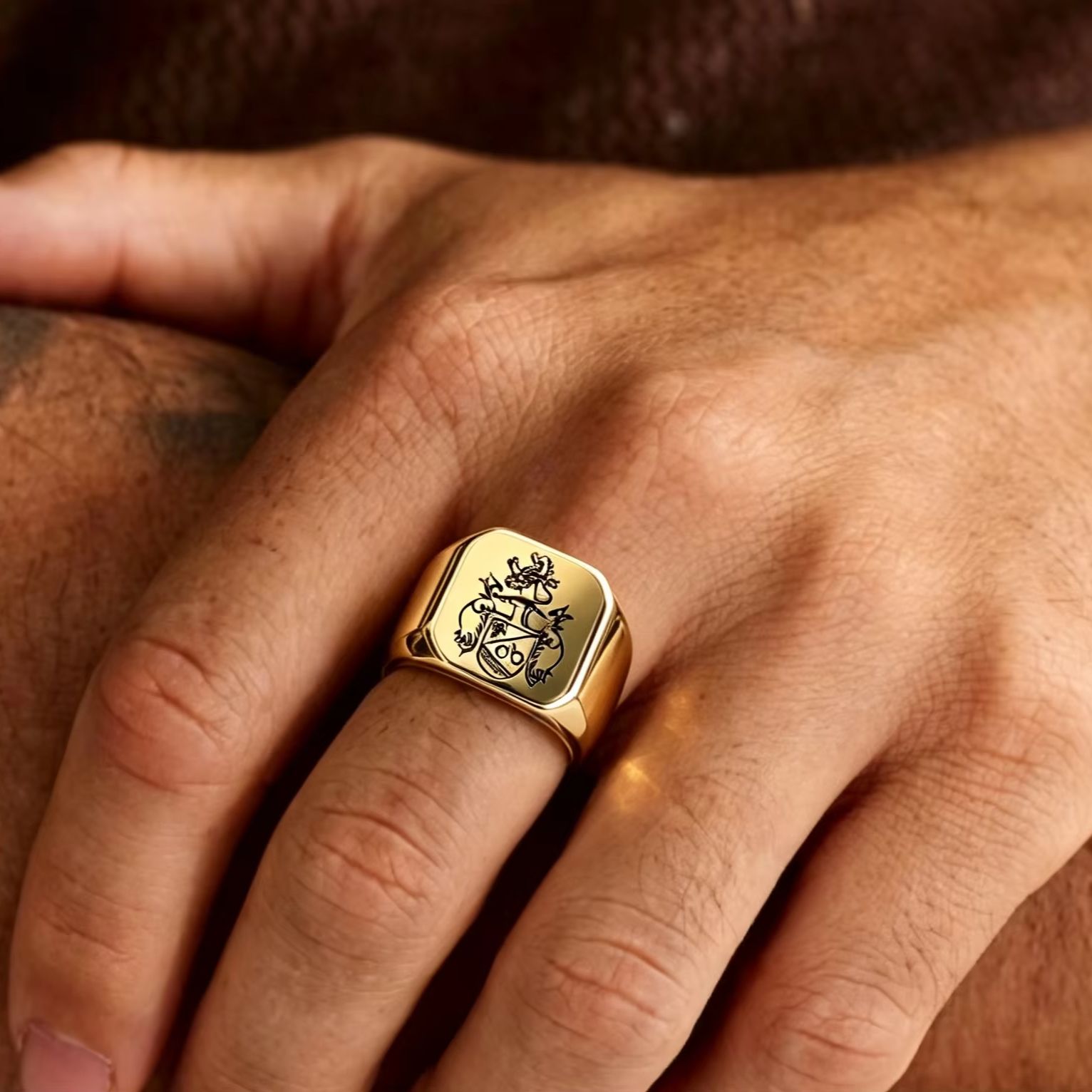 남성용 맞춤형 가족 문장 인장 반지, 개인 맞춤형 스테 - Mens Signet Ring 리뷰 및 가격