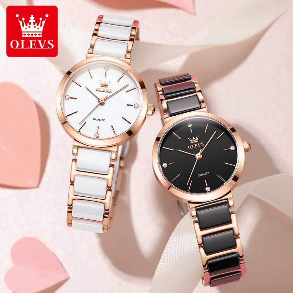OLEVS 여성 시계 5877 고급스러운 우아한 쿼츠  - Jewelry Watches Women 리뷰 및 가격