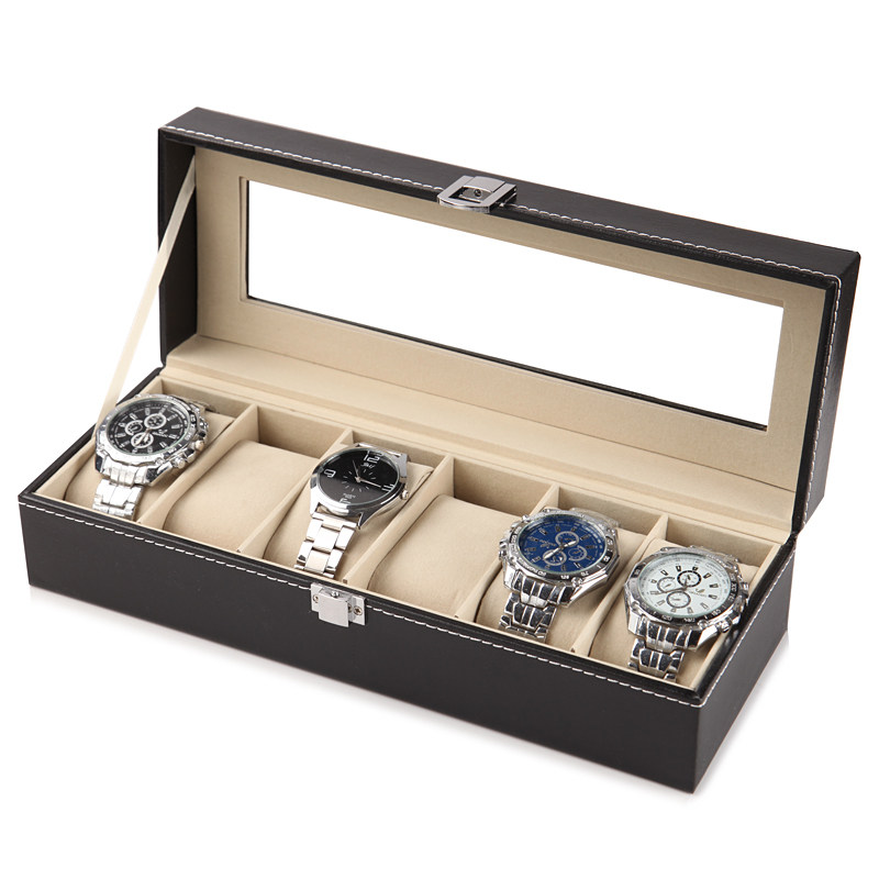 유럽식 가죽 시계 보관함 선물 포장 스톨 디스플레이 손 - Jewelry Organizer Watches 리뷰 및 가격