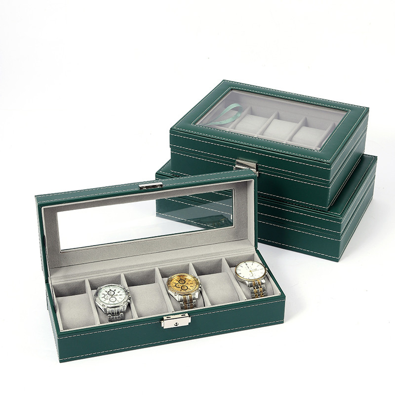 유럽식 가죽 시계 보관함 선물 포장 스톨 디스플레이 손 - Jewelry Organizer Watches 리뷰 및 가격