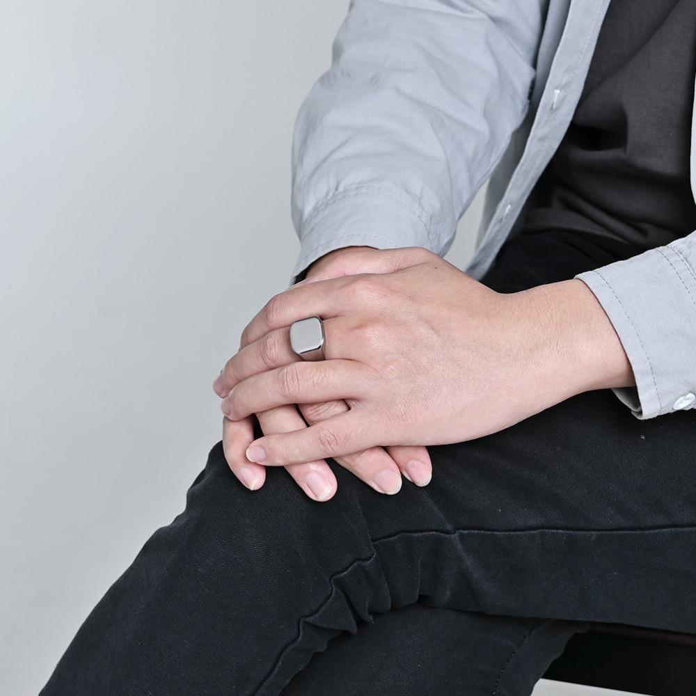 남성용 소멘 시그넷 스퀘어 텅스텐 카바이드 반지, 부드 - Mens Signet Ring 리뷰 및 가격
