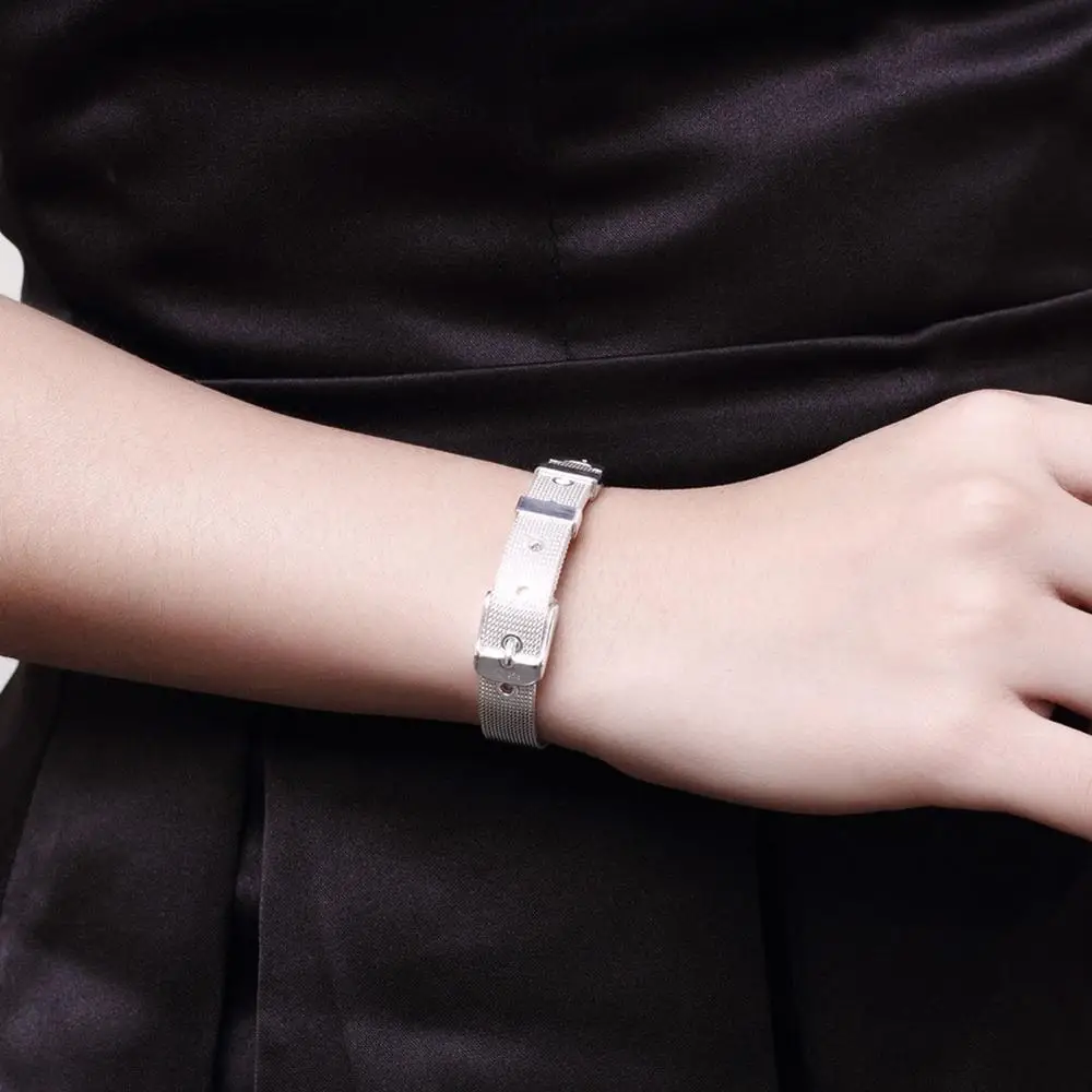 925 스털링 실버 클립 체인 팔찌, 정품 반사 참 시 - Jewelry Watches For Sale 리뷰 및 가격