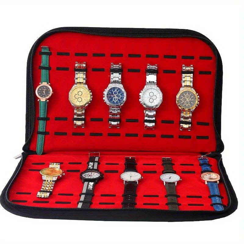 20 슬롯 시계 보관 가방 편리한 여행용 시계 파우치  - Jewelry Organizer Watches 리뷰 및 가격