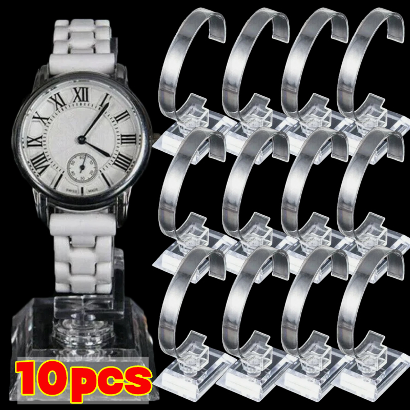 10pcs 새로운 투명 아크릴 판매 쇼 케이스 안정적인 - Jewelry Watches For Sale 리뷰 및 가격