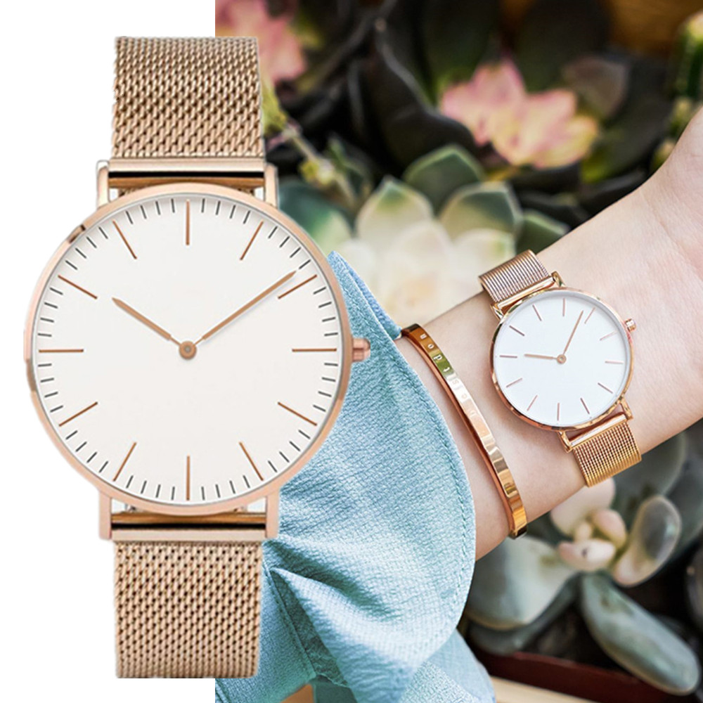 탑 브랜드 럭셔리 시계 여성 패션 스테인레스 스틸 메쉬 - Jewelry Watches Women 리뷰 및 가격