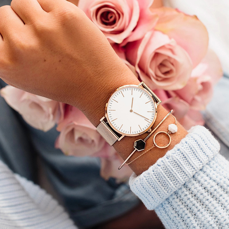탑 브랜드 럭셔리 시계 여성 패션 스테인레스 스틸 메쉬 - Jewelry Watches Women 리뷰 및 가격