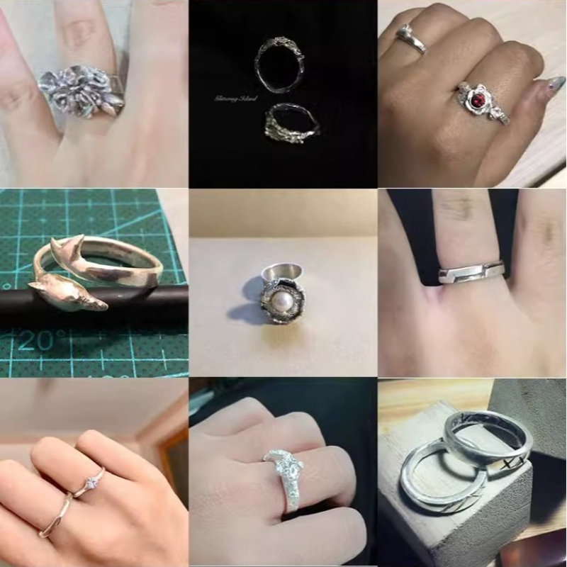 999 순수 실버 클레이 쥬얼리 만들기 재료 가방 DI - Couple Ring Set 리뷰 및 가격