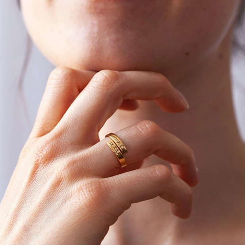 여성용 스테인레스 스틸 데이트 반지, 커스텀 커플 반지 - Couple Ring Set 리뷰 및 가격