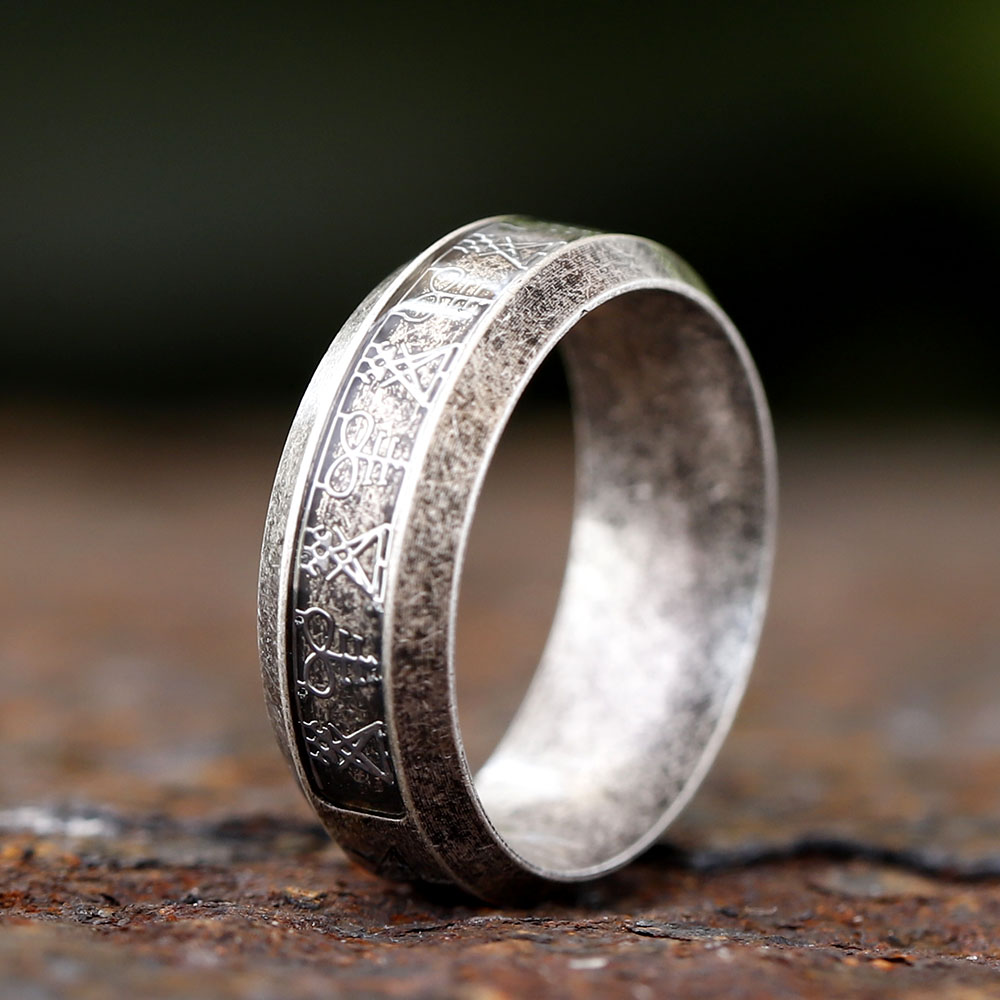 2024 신상 빈티지 반지 루시퍼 사탄 인장 반지 남성 - Mens Signet Ring 리뷰 및 가격